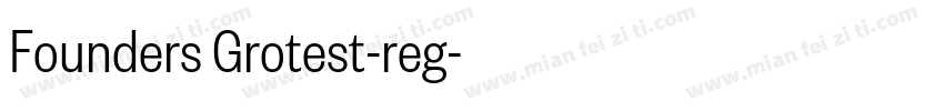 Founders Grotest-reg字体转换